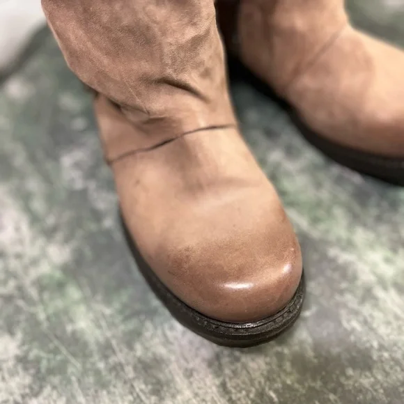 A.S.98 super rare Grunge Pink suede Shaylynn boots. - Picture 10 of 13